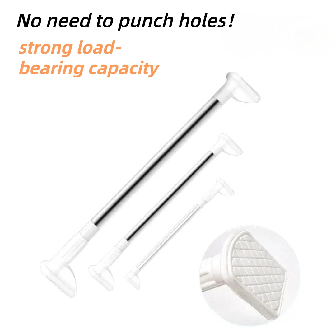 Adjustable Drill-Free Rod – Stainless Steel Curtain Rod