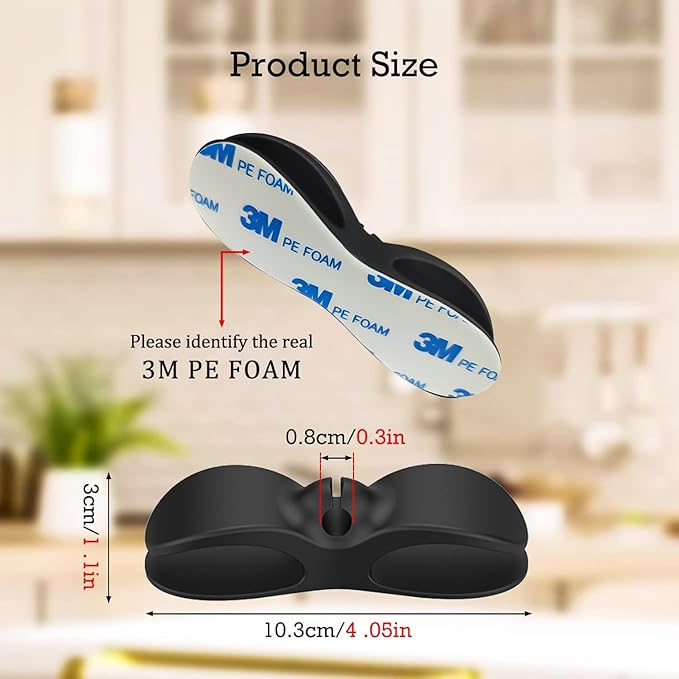 Cable Holders for the Kitchen — No More Cable Mess Now (12 Pieces)