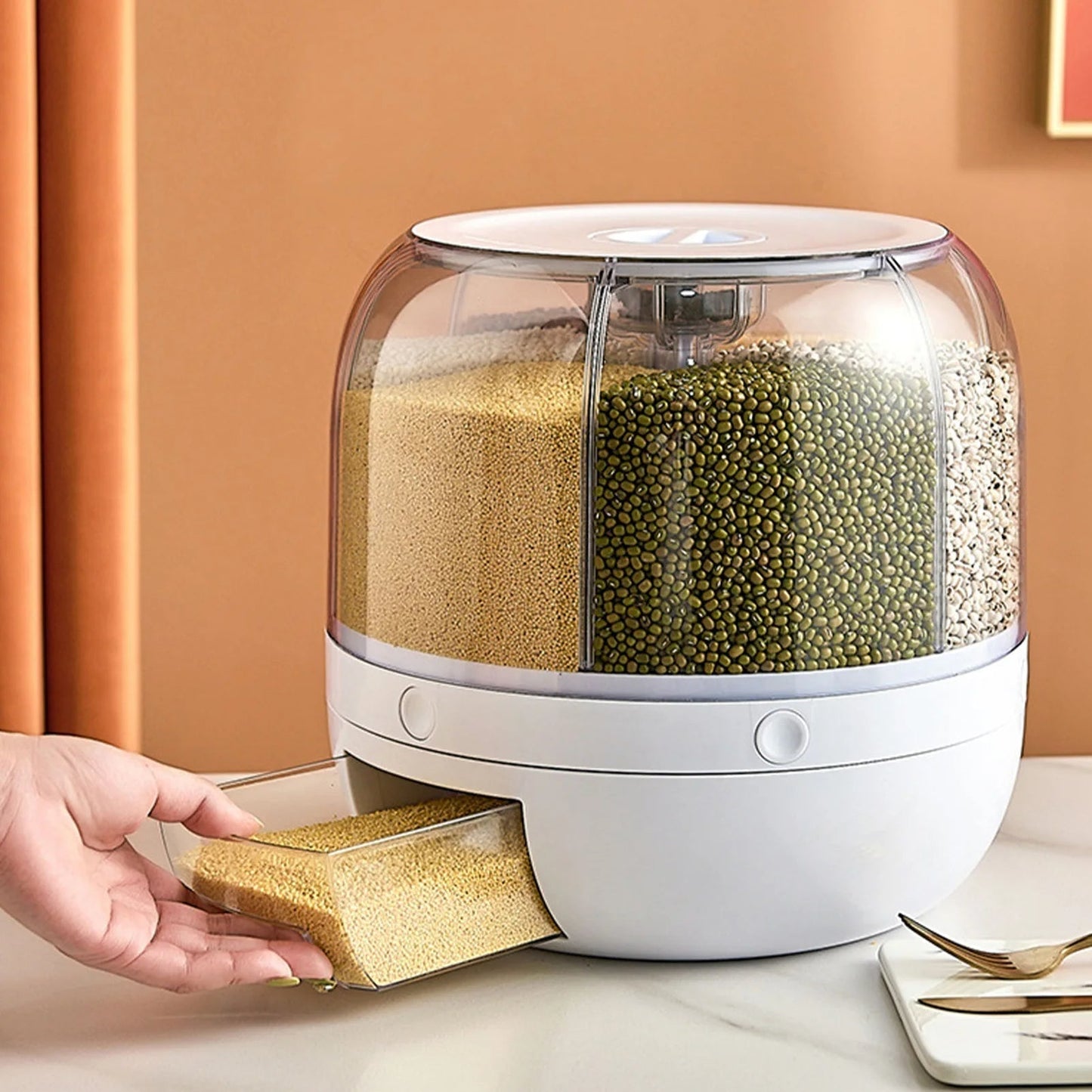 Rotatable Storage Tower — Freshness and Order Under Control