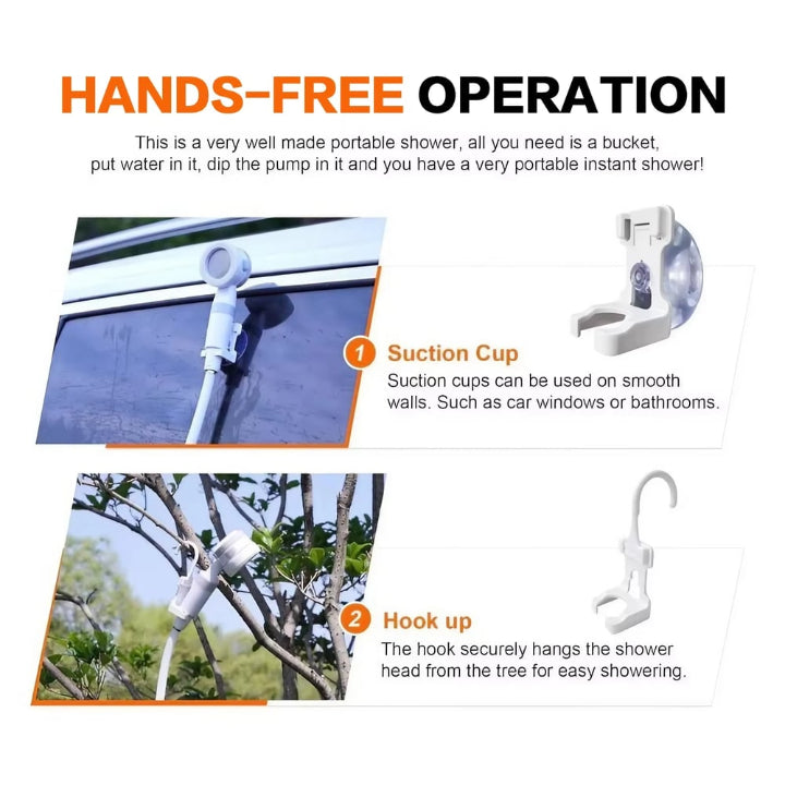 Camping Emergency Shower — Backup Solution for Car & Outdoor Activities