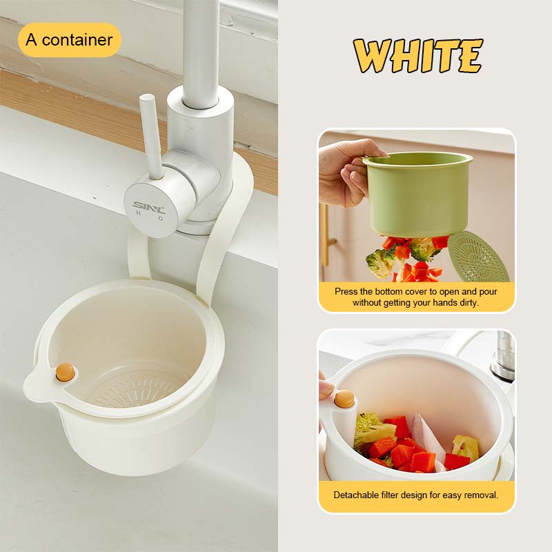 Sink Strainer Basket with Easy Drain & Dump