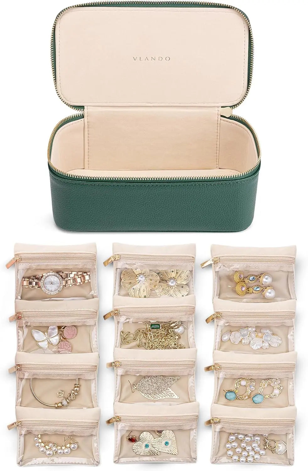 Jewelry Box with Transparent Compartments – Organized and Protected Storage