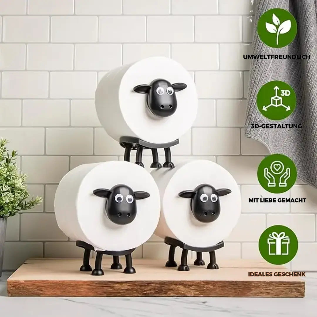 Sheep Toilet Paper Holder – Practical & Charming for the Bathroom