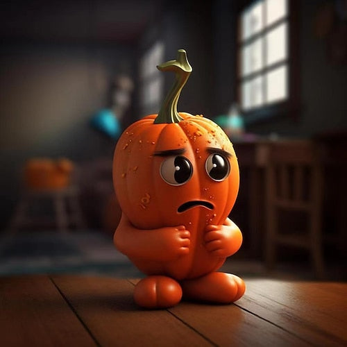 Pumpkin Garden Decoration Figurine — Autumn Highlight for Home & Garden