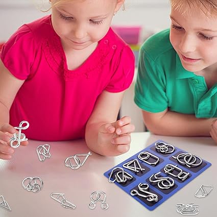 Metal Wire Brain Teaser Set – Durable Educational Wire Puzzles