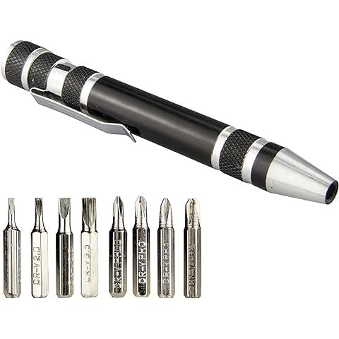 Multi-Bit Mini Screwdriver – Compact Repair Tool Made of Aluminum Alloy