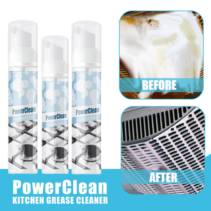 Kitchen Foam Cleaner — Effortless Removal of Grease and Dirt 2-Pack