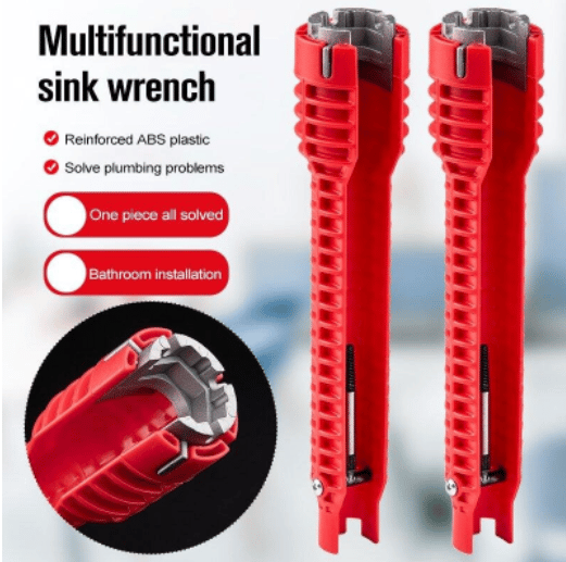 Sanitary Sink Wrench — Easily Reaches Nuts Under the Faucet