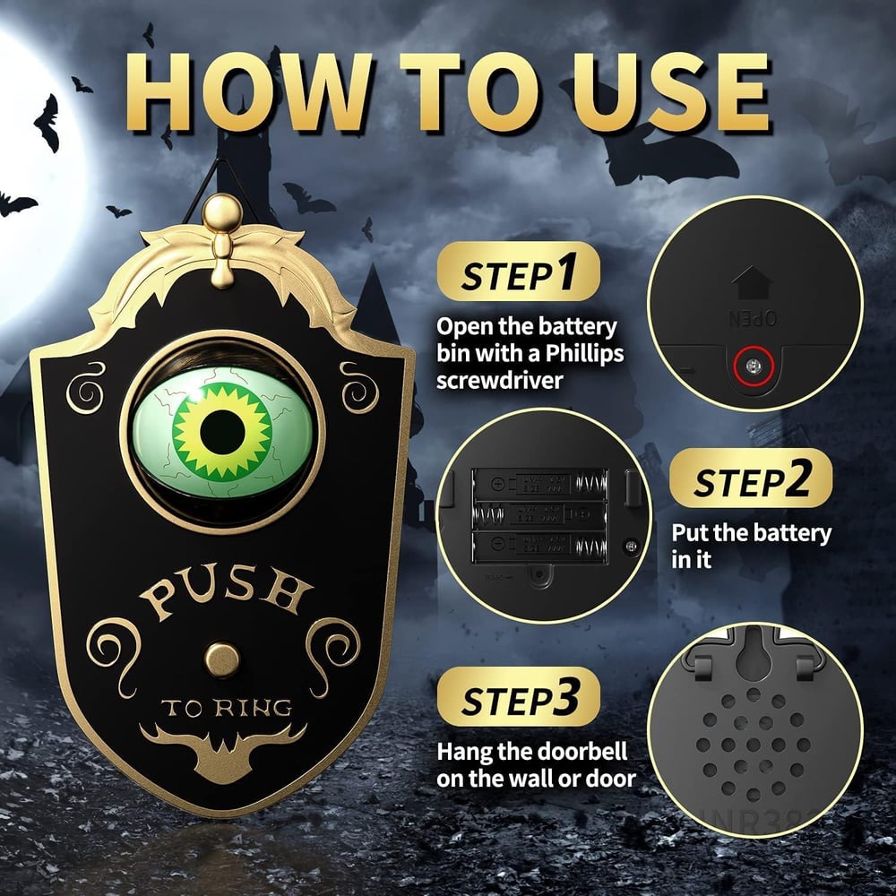 Animated LED Doorbell — Creepy Atmosphere at the Push of a Button