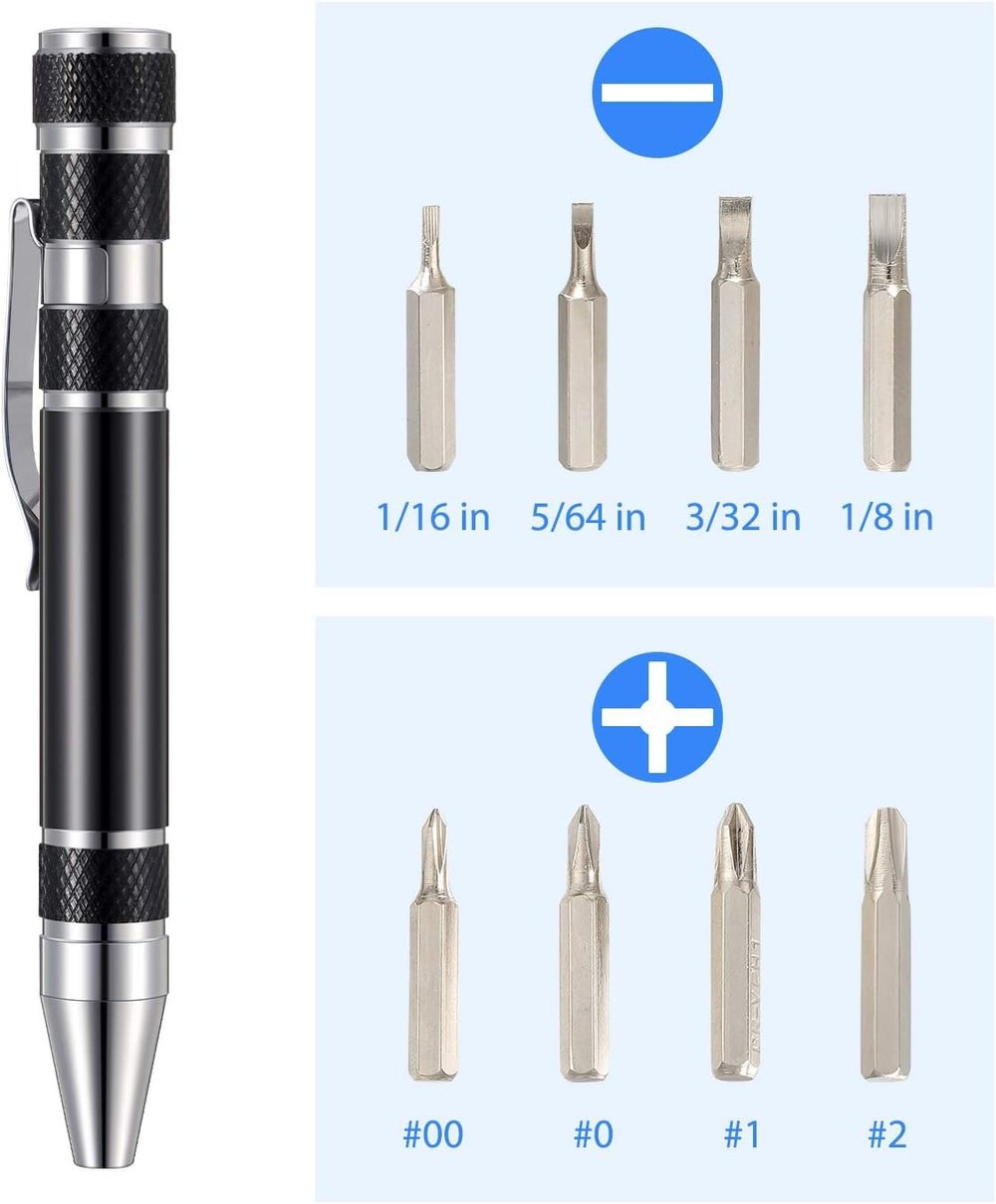 Multi-Bit Mini Screwdriver – Compact Repair Tool Made of Aluminum Alloy