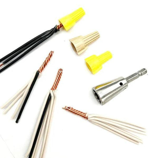Wire Twisting Attachment for Drills — More Efficiency in Electrical Installations 2-Piece Set