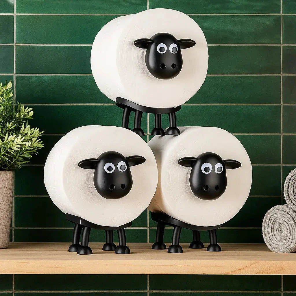 Sheep Toilet Paper Holder – Practical & Charming for the Bathroom