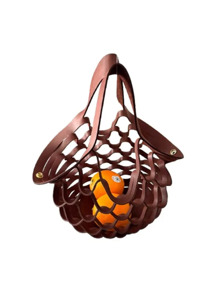 Handcrafted Leather Foldable Tote Bag – Shape-malleable, Lightweight Bag