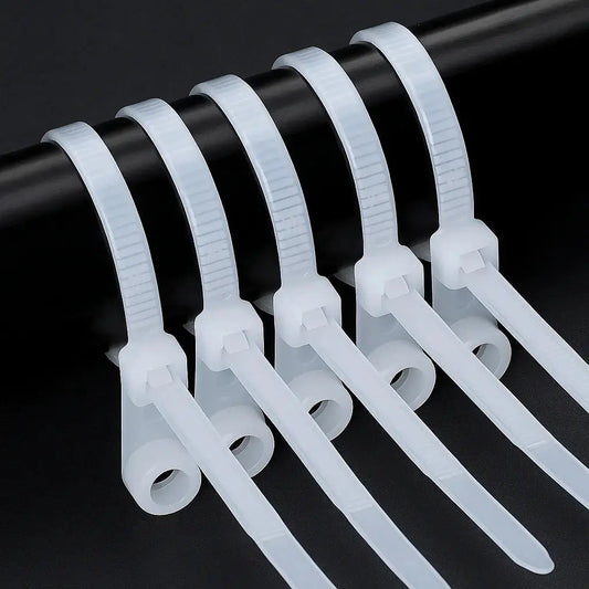 Self-locking cable ties with screw hole – tensile strength up to 22 kg