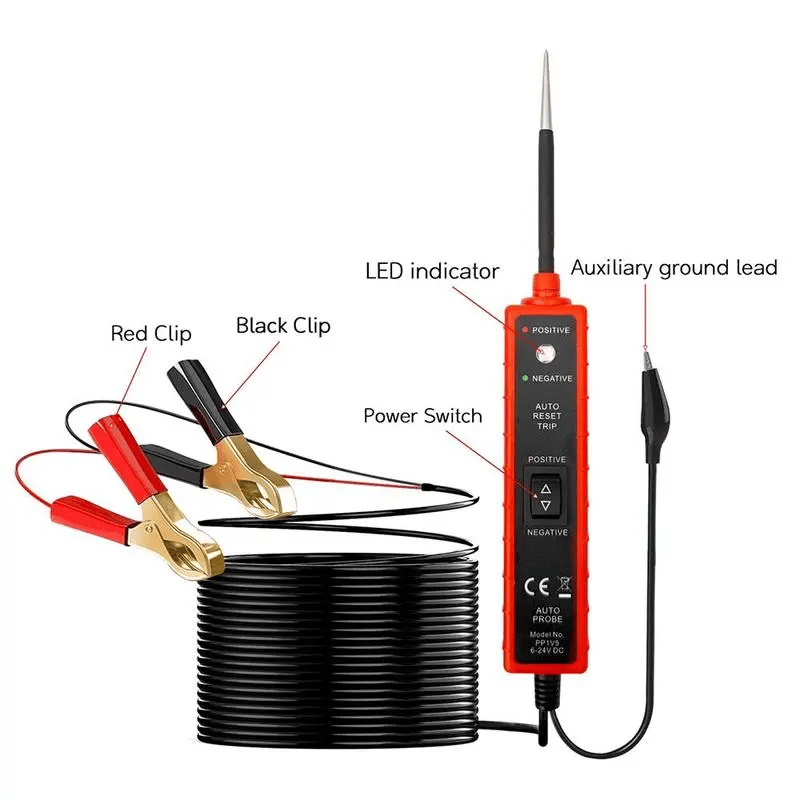 Car Circuit Tester – 6-24V Electrical Diagnostic Tool