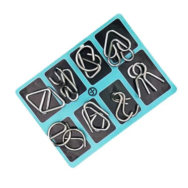 Metal Wire Brain Teaser Set – Durable Educational Wire Puzzles