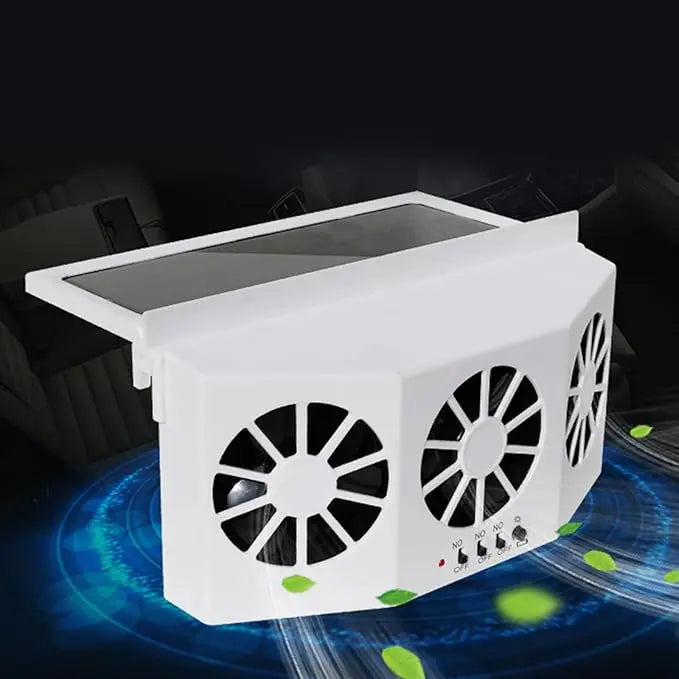 Solar-Powered Car Fan – Wireless & Compact