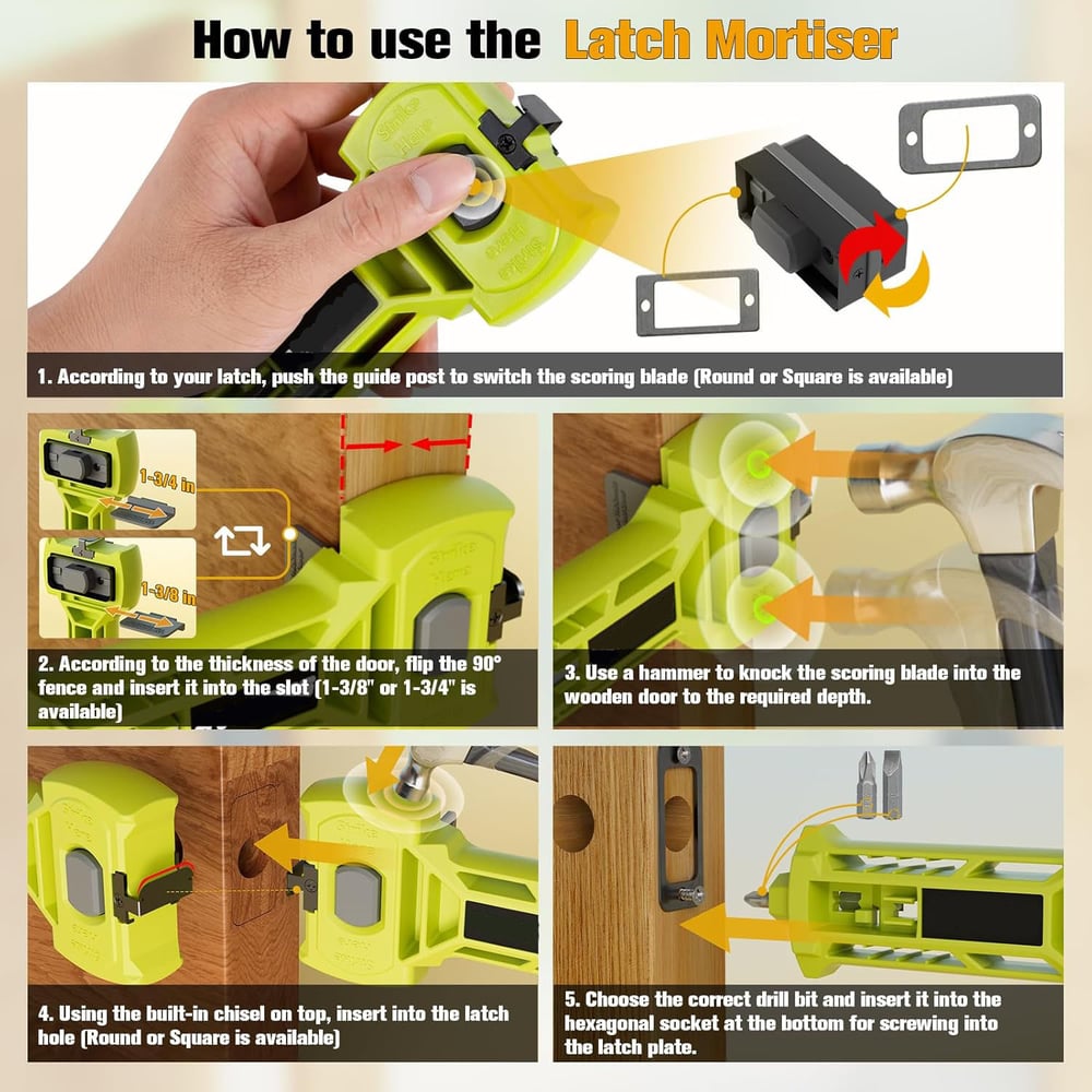 Door Latch Adjustment Tool — Quickly Perfectly Adjusted Doors