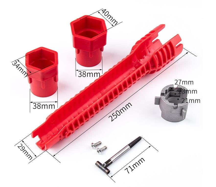 Sanitary Sink Wrench — Easily Reaches Nuts Under the Faucet