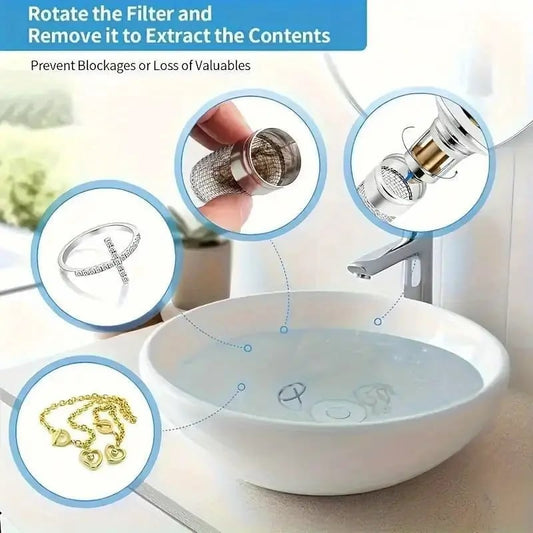 Stainless Steel Drain Filter — The Solution Against Hair Clogs in the Sink