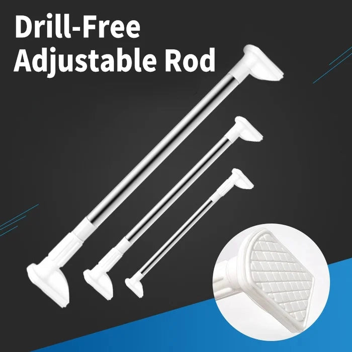 Adjustable Drill-Free Rod – Stainless Steel Curtain Rod