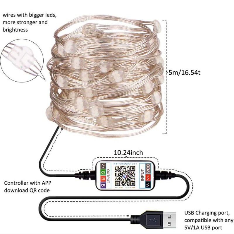 Outdoor LED String Lights — Create a Colorful Atmosphere with a Fingertip Touch