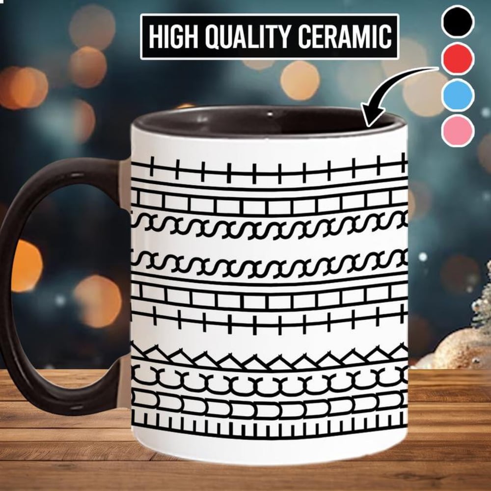 Ceramic Coffee Mug – Hidden Funny Message with Ergonomic Handle