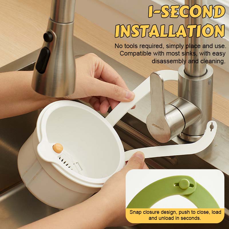 Sink Strainer Basket with Easy Drain & Dump