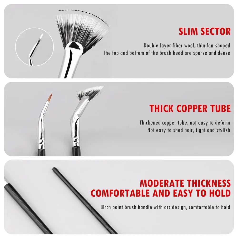 Buy 1 Get 1 Foldable Eyelash Brush with Angled Head – Perfect for Busy Mornings