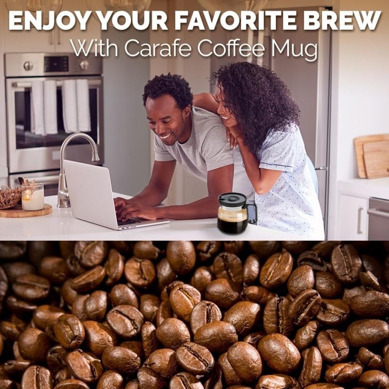 💕💖☕ 16 Oz Glass Coffee Mug – Coffee Pot Style Mivoza Deutschland