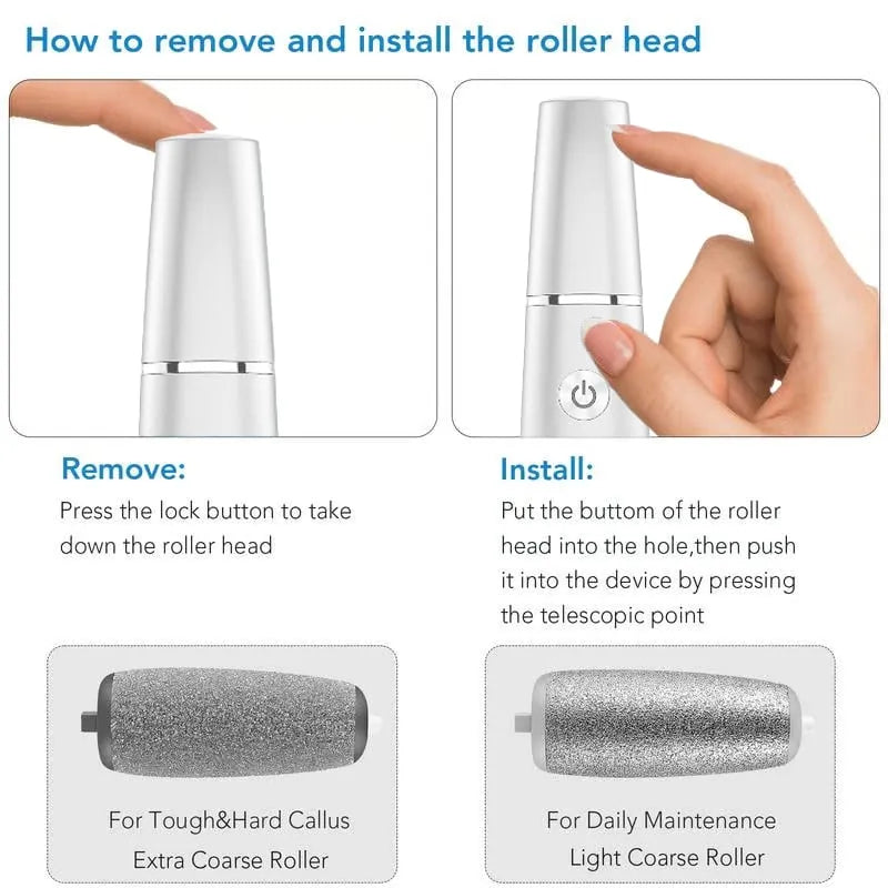 Electric Foot Smoother — Silky Smooth Skin Every Day