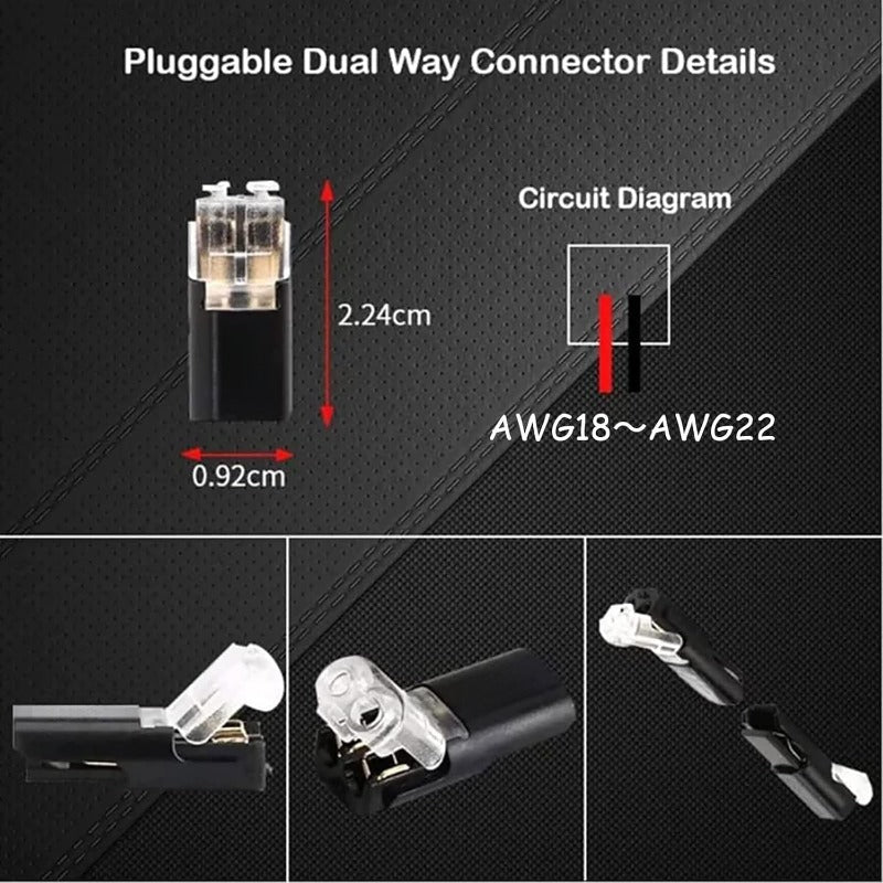 LED Connector Plug — Quick and Secure Assembly (20 Pieces)