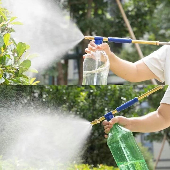Garden Manual Bottle Sprayer Nozzle — Turn Beverage Bottles into Clever Garden Sprayers