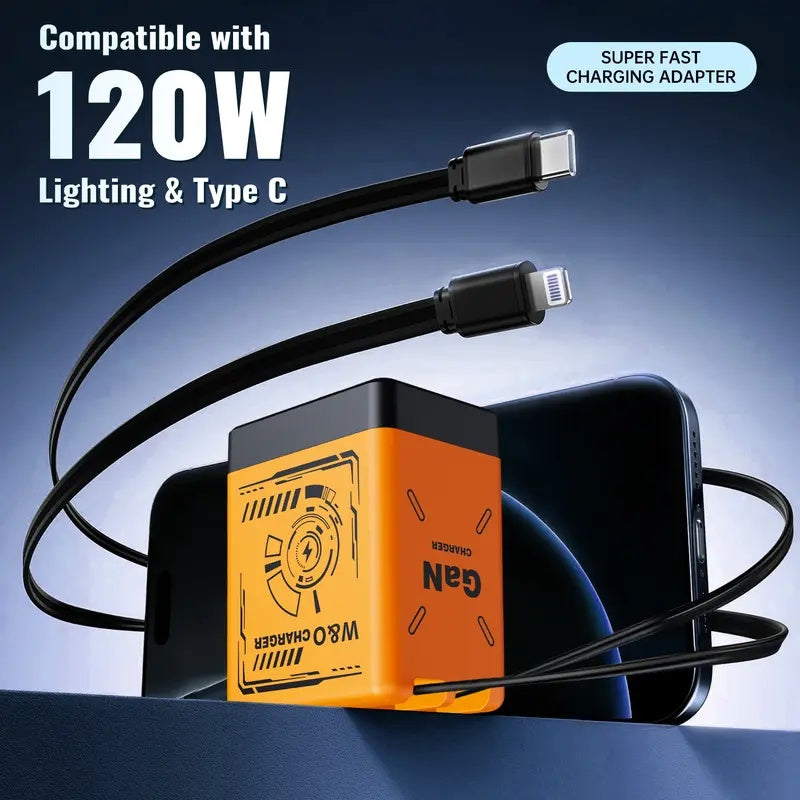 Fast charger with cable management — order and power without cable clutter