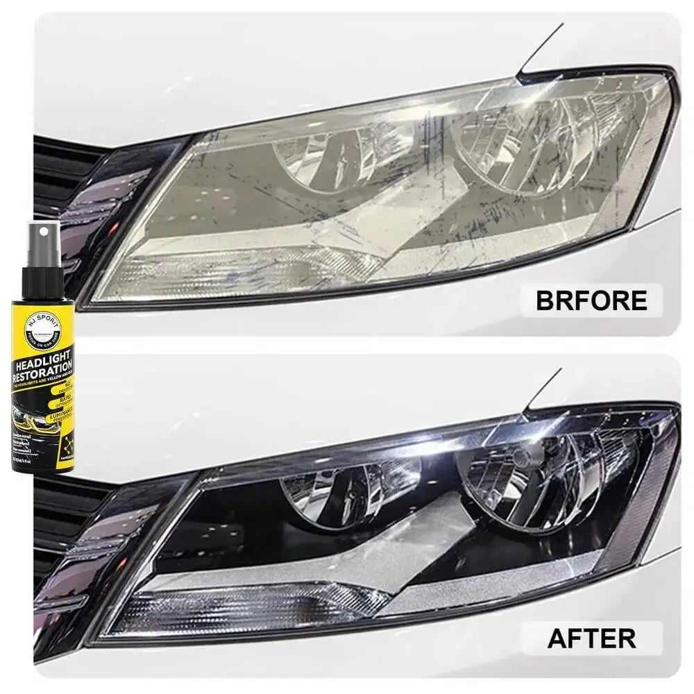 Headlight Restoration Spray – Solution for Dull, Yellowed, or Cloudy Car Headlights