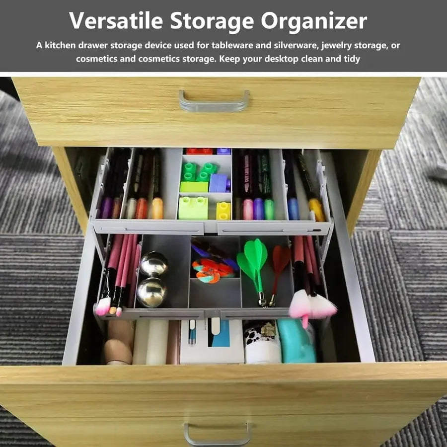 3-Tier Smart Drawer Organizer – Optimizes Storage Space