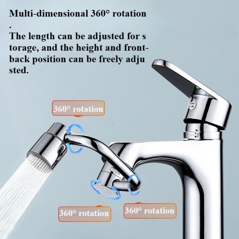1440° Faucet Extension with 2 Spray Modes