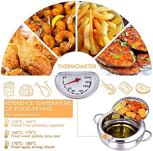 Stainless Steel Deep Fryer — Enjoy Crispy, Save Fat