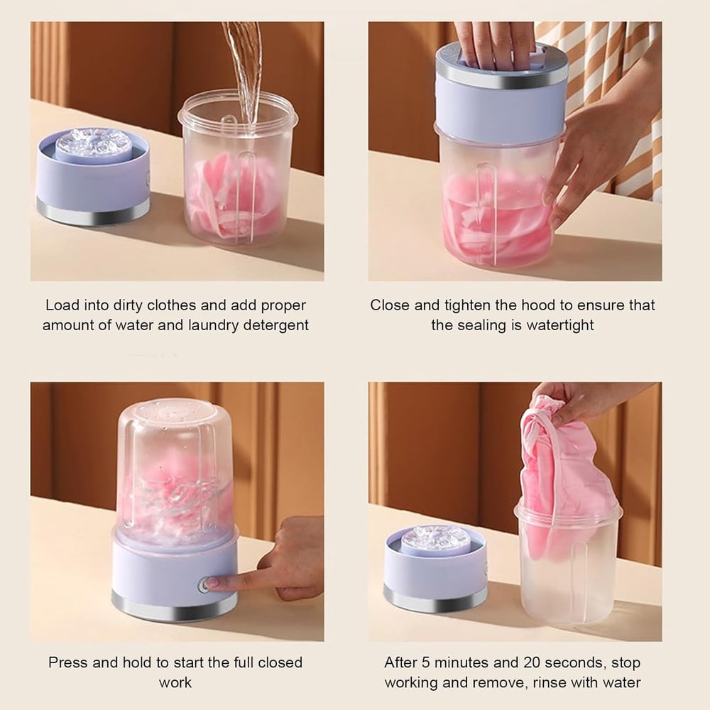 Compact Portable Washing Machine — Gentle Care for Delicate Fabrics