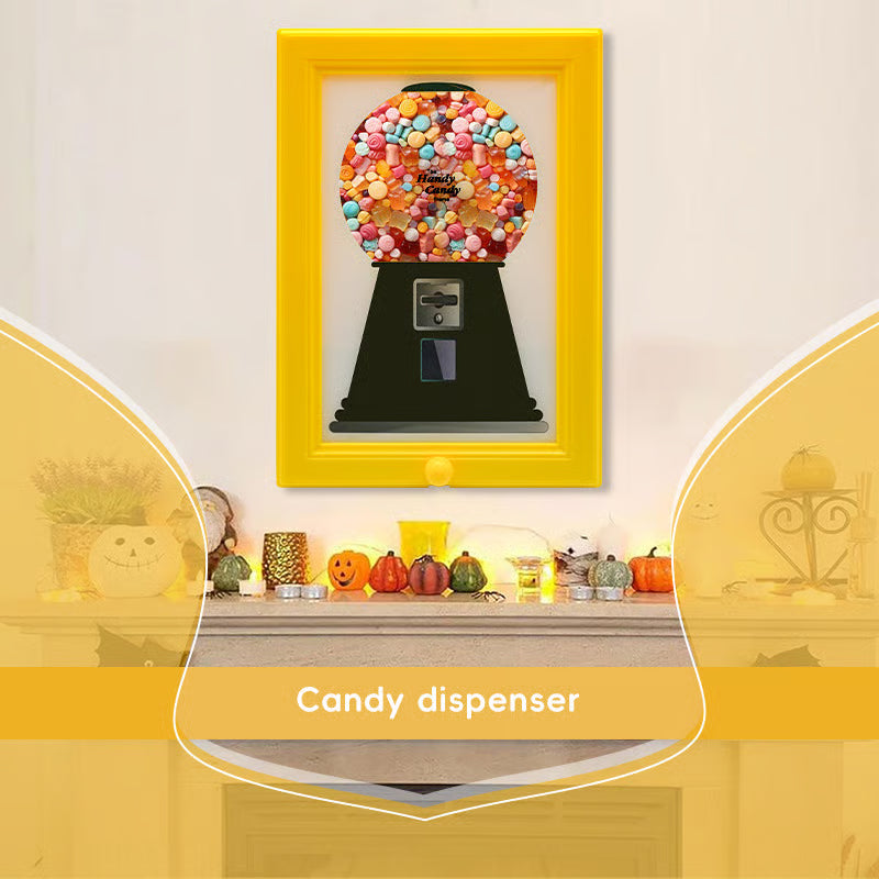 Candy dispenser in a frame – colorful treat fun