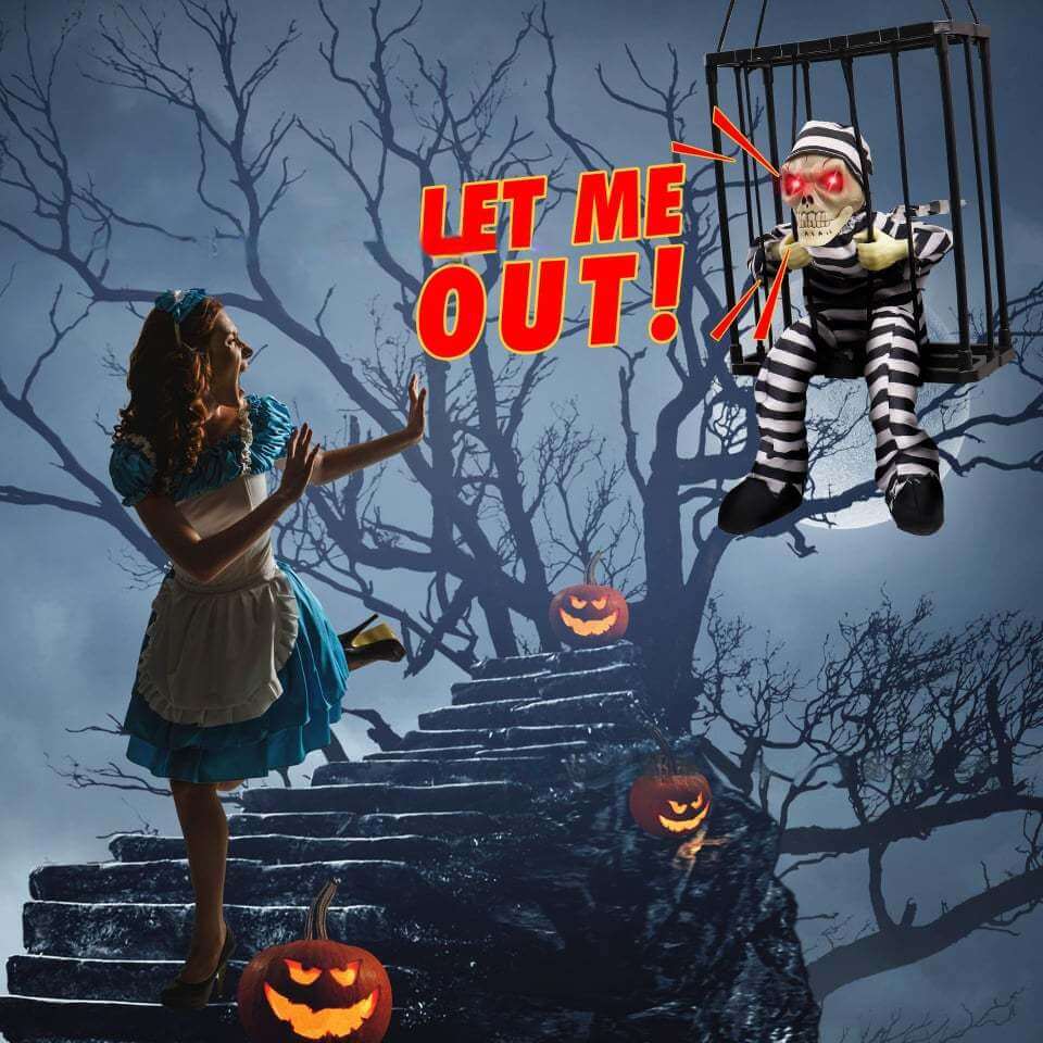 Moving Prisoner Skeleton — Perfect for Doors & Entrances