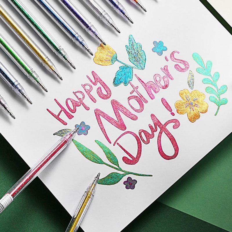 Glitter Gel Pens — Creative Accents with Sparkling Shine