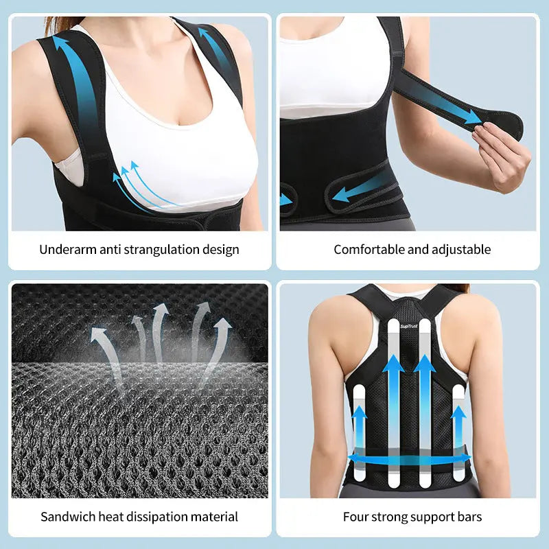 LuminaPosture™ — Pain-Free Posture with Breathable Support