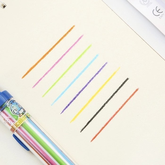 8-in-1 Colored Pencil for Children – Compact, Safe, Versatile