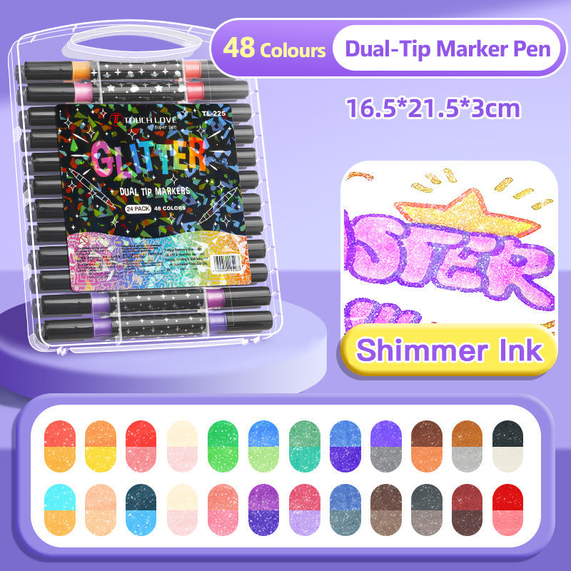 Brush Pens – Vibrant Artworks with Sparkling Shine