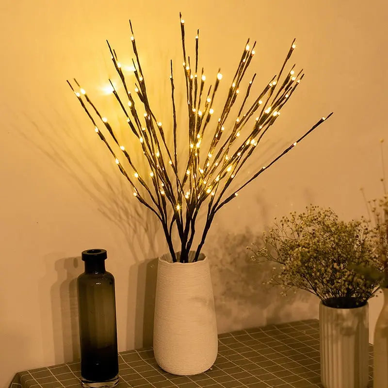 Battery-operated adjustable LED branch decoration ambient lighting (20 pieces)
