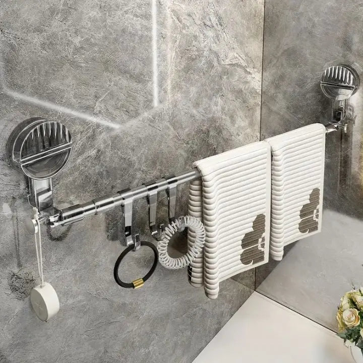 Towel Holder with Suction Cup – No Drilling, Ready to Use Immediately