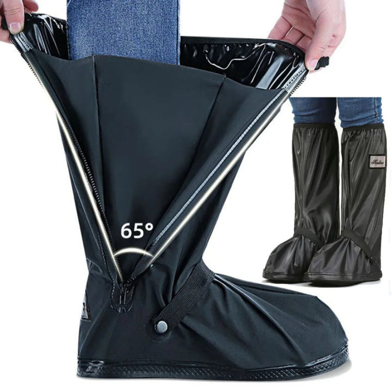 Extra durable waterproof shoe covers — stay dry even in heavy rain
