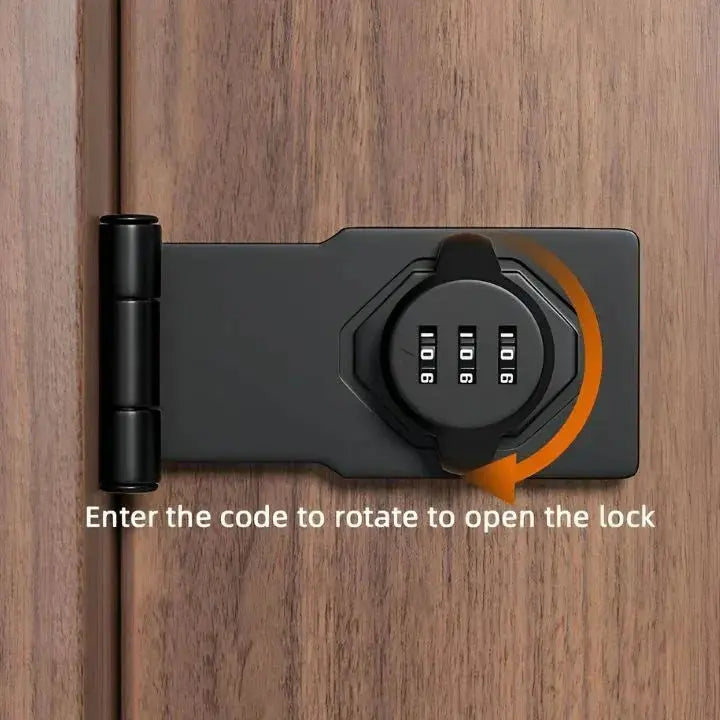 Keyless Secure Lock — Stainless Zinc Alloy with 1000 Codes