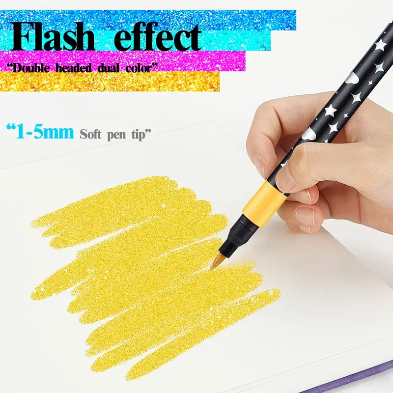 Brush Pens – Vibrant Artworks with Sparkling Shine